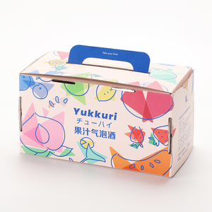 Caja Impresa Personalizada con Ventana para Bebidas, Cerveza, Vino, <span class=keywords><strong>Vodka</strong></span>, Empaque <span class=keywords><strong>de</strong></span> Regalo <span class=keywords><strong>de</strong></span> Cartón para Vino con Asa - Product Image 2