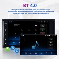 Radio Mobil layar sentuh 7 inci IPS, TAPE mobil Stereo Multimedia pemutar Video sistem navigasi GPS Android Auto Carplay untuk Toyota