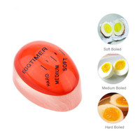 Minuterie de changement de couleur d'oeuf de cuisine portable cuisinier faire bouillir des oeufs thermomètre outils de minuterie