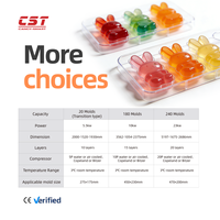Machine de refroidissement industriel pour tunnel de production de bonbons gélifiés, ligne de production automatique de bonbons gélifiés pour confiseries végétales biologiques