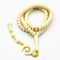 Chapelet Musulman Tasbih 99 Perles Islamiques Bracelet Collier de Prière Perles Arabes Cadeaux de l'Aïd