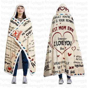 Manta usable con capucha <span class=keywords><strong>para</strong></span> <span class=keywords><strong>mi</strong></span> mamá Carta Correo aéreo Manta con capucha <span class=keywords><strong>de</strong></span> lana Mejor Día <span class=keywords><strong>DE</strong></span> LA <span class=keywords><strong>MADRE</strong></span> Regalos <span class=keywords><strong>de</strong></span> <span class=keywords><strong>cumpleaños</strong></span> <span class=keywords><strong>de</strong></span> Navidad <span class=keywords><strong>para</strong></span> mamá - Product Image 4