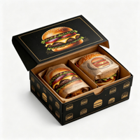 Emballage alimentaire jetable personnalisé pour la restauration rapide à emporter, mini quesadilla mexicaine croustillante, boîte à burrito en papier, boîte à tacos