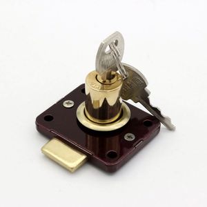 Cerradura de cajón duradera de aleación de zinc para baño, taller, gabinetes exteriores y muebles, tamaño de orificio de 16 mm/22 mm, universal con llaves - Product Image 1