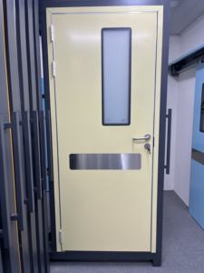 Schermo a piombo elettrico automatico scorrevole protettivo a raggi <span class=keywords><strong>X</strong></span> schermo a schermo rivestito di piombo radiazioni mediche - Product Image 6