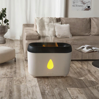 Portable 100ml ultrasons électrique humidificateur d'air sans eau feu flamme diffuseur d'huile essentielle diffuseur d'aromathérapie