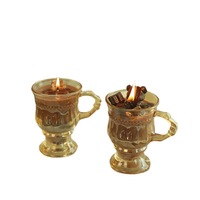 Handgefertigte Eiskaffee-Dessert Aromatherapie Sojawachs Duftkerzen mit Lebensmittel-Milchkaffee-Duft für Wohnraumdekoration