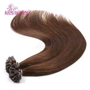 Wholesale Italian Keratin <b>Nail</b> Tip Hair <b>Extensions</b> Double Drawn Virgin Human Hair Silky Straight Keratin U Tip Hair <b>Extensions</b> - Product Image 4