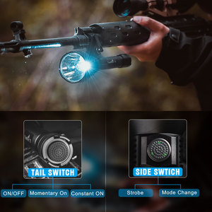 <span class=keywords><strong>Lampe</strong></span> de chasse Trustfire T70, <span class=keywords><strong>torche</strong></span> à LED tactique en aluminium étanche à <span class=keywords><strong>longue</strong></span> <span class=keywords><strong>portée</strong></span> de <span class=keywords><strong>1</strong></span> <span class=keywords><strong>km</strong></span> pour les aventures en plein air et le camping - Product Image 4