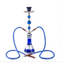 Nouveau Narguilé de Luxe Moderne en Métal et Verre, Design Arabe, 2 Tuyaux, pour Clubs et Pubs - Vente en Gros 2026