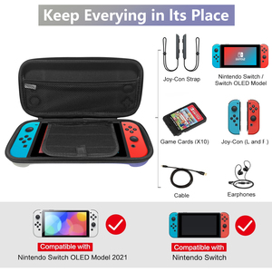 2024 cho Nintendo chuyển đổi 2 bảo vệ EVA lưu trữ Trường hợp với <span class=keywords><strong>OLED</strong></span> Phụ kiện túi Video Game Player Carry trường hợp - Product Image 2