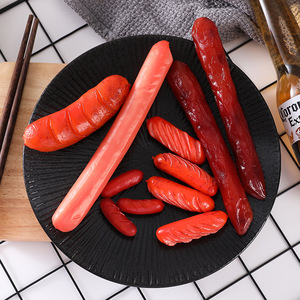 Modelo de simulación de hot dog, accesorios de salchicha asada artificial, colgante de salchicha crujiente de PVC, juguetes creativos, marca <span class=keywords><strong>Mubai</strong></span> - Product Image 1
