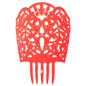 Hollow Out Women Fork flamenco estilo español Acetato Peines para el cabello Insertar estilo Peines para la decoración del cabello - Product Image 6