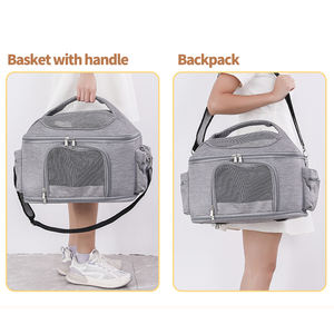 Wholesale Detachable Foldable Breathable Travel Portable Cat <b>Carrier</b> <b>Bag</b> Pet <b>Dog</b> Stroller - Product Image 3