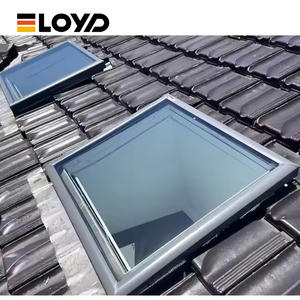 Eloyd moderna fabbrica di alluminio vetro temperato lucernario automatico superiore appeso tetto taglio termico elettrico aperto tetto piano finestre - Product Image 1