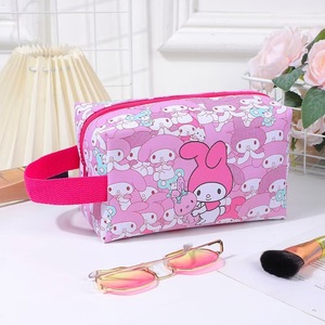 クロミ高品質PUレザーメイクアップバッグ漫画風キュート防水ハンドバッグ携帯用ハンドバッグ大容量旅行収納バッグ - Product Image 3