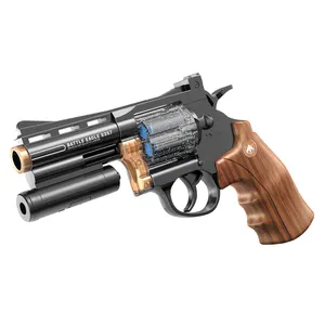 Revolver KSF New Style Children Toys Simulation Manual Revolver Soft Bullet Gun Launches EVA Sucker Soft Bullets Model Gun Boy Funny Toys