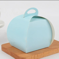 Boîte à pâtisserie personnalisée, écologique, recyclable, jetable, imperméable, portable, avec poignée, emballage pour pâtisserie, boîte à mousse, boîte à tarte, boîte alimentaire