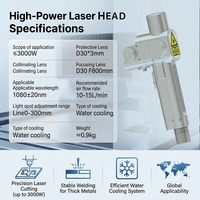 Tête de nettoyage laser à fibre industrielle portative SUP LASER SUP32C 3000W (pour métal) pour atelier, neuve, 0,9 kg