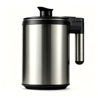 Moulin à café électrique portable en acier inoxydable avec brosse pour la salle de café (vente en gros)