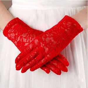 Gants en <span class=keywords><strong>dentelle</strong></span> de soie Sexy pour femmes, personnalisés, bon marché, quantité minimale de commande, contre le soleil, pour conduire, été, - Product Image 4