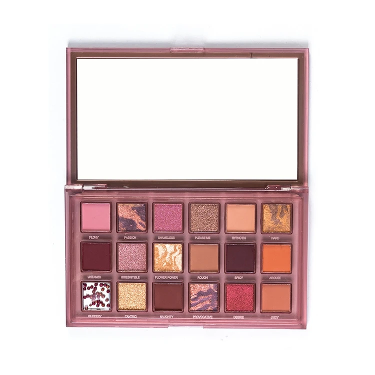 2024 Paleta de sombras e batom para maquiagem feminina à prova d'água de alto pigmento conjunto de presente personalizado