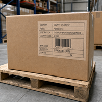 Étiquettes en papier kraft autocollantes imprimées sur mesure pour boîtes d'expédition, cartons, marquage d'adresses, codes-barres, logistique et utilisation en entrepôt