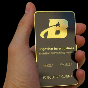 2026 Hot Design Custom 304 Stainless Steel Metal Business Cards with Gold-Plated Finish Laser Engraved Logo for Business <b>Gifts</b> - Product Image 3