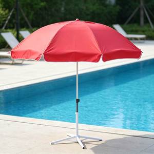 Parasol de Jardin et de Plage 140CM, Extérieur, Anti-Vent, Double Structure, Ailettes Anti-Vent, Protection Solaire - Product Image 1