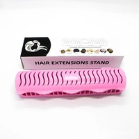 Wanmei Maßgefertigter Haarextensions-Halter Salon-Organisationsständer Synthetisches Bürstenmaterial Wandmontierte Perücken-Aufbewahrungsbox