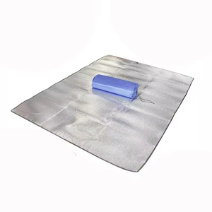 Tapete Plegable de Doble Cara, Impermeable, de 240x240cm, con Película de Aluminio Engrosada, para Playa, <span class=keywords><strong>Picnic</strong></span>, Camping, <span class=keywords><strong>4</strong></span> Estaciones - Product Image 2