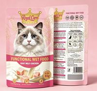 Friandises pour chats personnalisées, aliments humides, bâtonnets de viande en sauce, qualité supérieure, riche en viande, sans OGM, sans céréales, écologiques, délicieux, en sachet Flinnie 85g