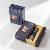 Boîte cadeau en carton personnalisée avec logo imprimé, tiroir coulissant pour cosmétiques, parfums, huiles essentielles, avec doublure en éponge