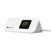 Multiprise intelligente PD GaN avec charge rapide 65W Type-C et prises USB-A 30W et AC