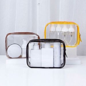 2024 Customize <b>Clear</b> PVC Transparent <b>Travel</b> Makeup <b>Bag</b> Portable Cosmetic Organizer <b>Bag</b> <b>Toiletry</b> <b>Bag</b> With Zipper for Women - Product Image 4