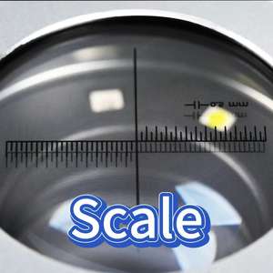 Cilindrische mini draagbare LED handloep voor juweliers, optische juweliersloep, ABS materiaal, 6 LED lampjes, glazen lens, metaal 1 - Product Image 2