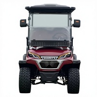 Voiture de chasse électrique tout-terrain 2 places avec pneus tout-terrain et autonomie de 90 km pour la patrouille hôtelière et le camping en plein air