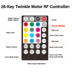 Luz de Techo de Fibra Óptica LED RGBW de 10W, Efecto de Cielo Estrellado, Decoración para Auto o Hogar - Product Image 4