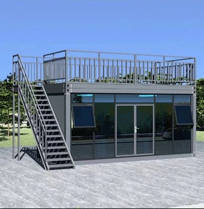 Casa Prefabricada Modular <span class=keywords><strong>de</strong></span> Lujo <span class=keywords><strong>de</strong></span> 20 pies, Desmontable, para Campamento, Casa Pequeña Hecha <span class=keywords><strong>de</strong></span> Panel Sándwich Resistente - Product Image 3