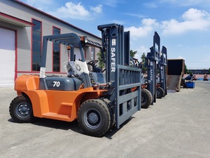 Carretilla elevadora diésel SAFER de 8 toneladas con capacidad de elevación 8 T <span class=keywords><strong>10T</strong></span> Altura de elevación 3m a 6m Tipo de combustible Diesel con mástil Mástil de 2 etapas <span class=keywords><strong>10t</strong></span> 6m Carretilla elevadora - Product Image 2