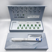 Boîte rigide personnalisée avec insert en EVA découpé et impression intérieure, compatible OEM/ODM, pour l'emballage de stylos injecteurs.