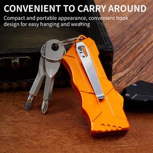Faca Utilitária <span class=keywords><strong>OTF</strong></span> de Alumínio Fresado CNC de Alta Qualidade com Lâmina SK-5 e Cabo de Liga de Alumínio para Camping e DIY - Product Image 2