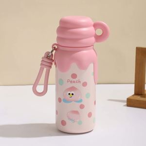 Botella de Agua Infantil de Acero Inoxidable 304, Simple, Portátil, de Alta Calidad, con Aislamiento, con Cuerda, para Niños y Estudiantes - Product Image 2