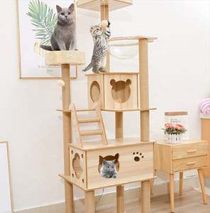 Torre para Gatos Moderna y Lujosa, Árbol para Gatos Grande y Casa, Muebles Premium para Mascotas con Materiales de Cuerda y Tablero, Fácil Empaque en Cartón - Product Image 3