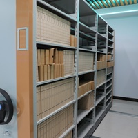 Muebles de Oficina, Archivadores Metálicos, Estantes Manuales para Documentos, Estanterías Móviles Compactas para Sala de Archivo