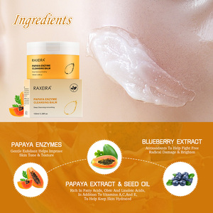 Baume nettoyant <span class=keywords><strong>démaquillant</strong></span> hydratant à l'enzyme de papaye pour le visage, soin naturel de la peau, marque privée, 100 ml - Product Image 5