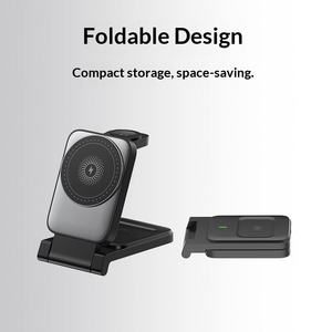 Multi-functional Folding Magnetic Stand Wireless Charger Wholesale Suitable for Three-in-one Wireless Charger of Mobile <b>Phone</b> - Product Image 5