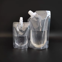 Emballage de pochette de recharge de liquide de jus de sac à bec verseur imprimé personnalisé Sac de pochette à bec verseur de cornue Pochette d'emballage pour liquide