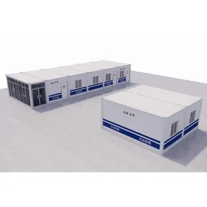 40 Fuß Struktur Flat Pack House Modulares Container haus mit leichtem Stahl Sandwich Panel Struktur rahmen