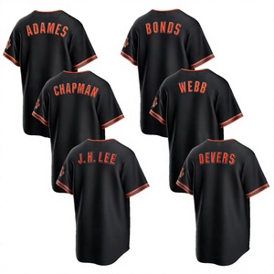 Best Quality Stitched #16 Rafael <strong>Devers</strong> #51 Jung Hoo Le #26 Matt Chapman Black Short Polyester/Cotton American Baseball Jersey - Product Image 2